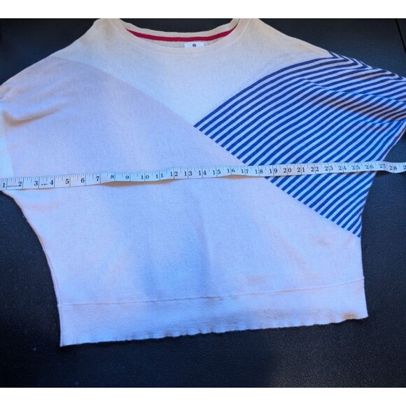 Sundry Wool Cashmere Sweater Dolman Striped Color Block Size 2 Medium - Picture 3 of 10